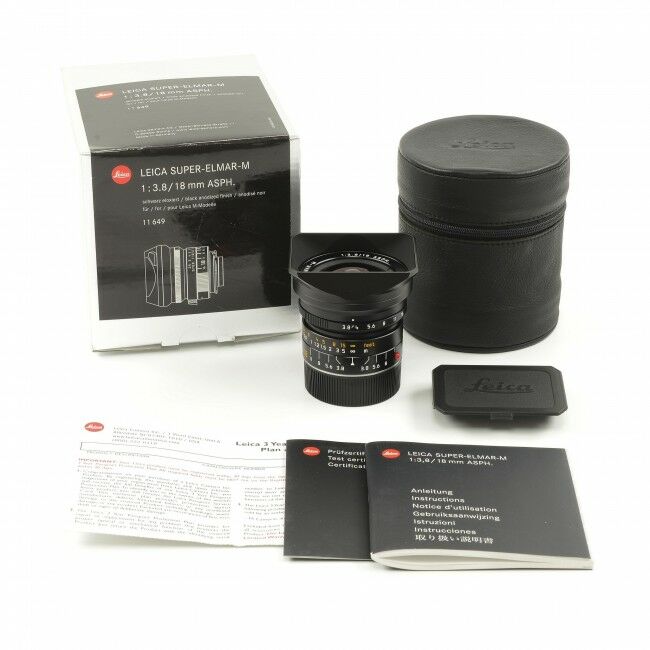 Leica 18mm f3.8 Super-Elmar-M ASPH + Box