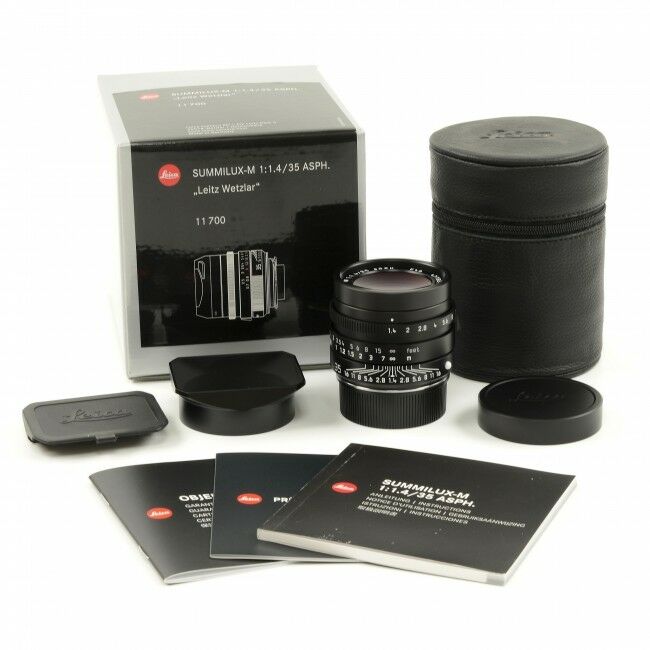 Leica 35mm f1.4 Summilux-M ASPH Black FLE MK II "Leitz Wetzlar" + Box
