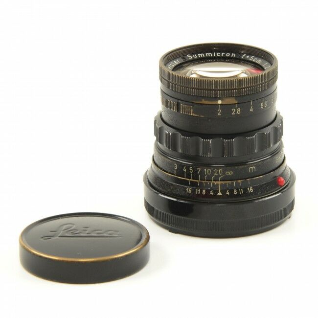 Leica 50mm f2 Summicron Black Paint Brass Mount Extremely Rare