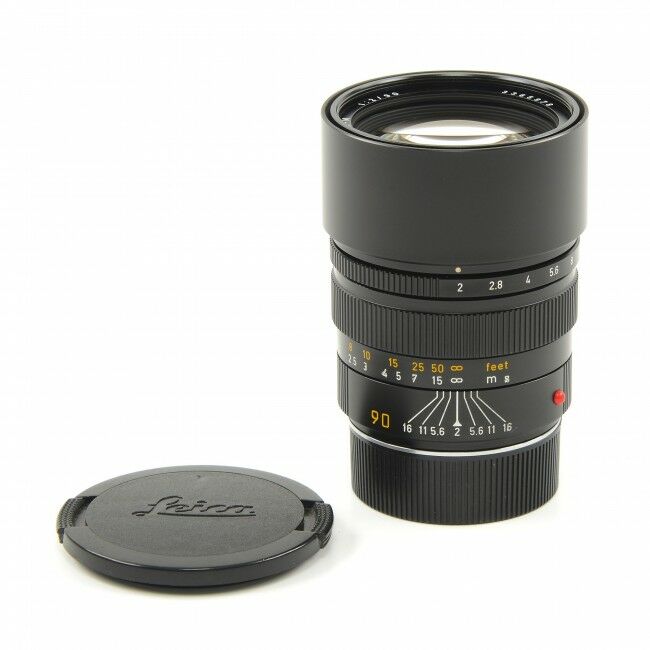 Leica 90mm f2 Summicron-M Black 6-Bit
