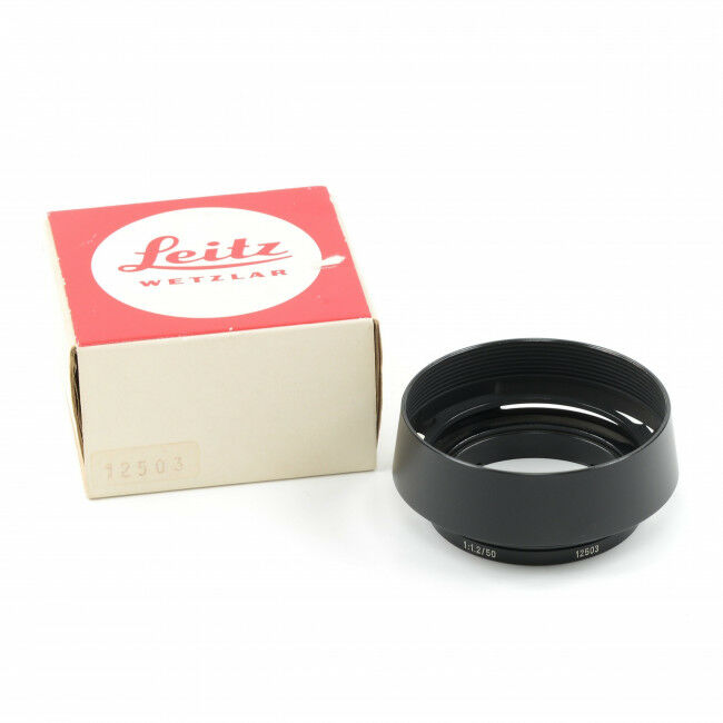 Leitz 12503 Lens Hood With Box For 50mm f1.2 Noctilux Extremely Rare